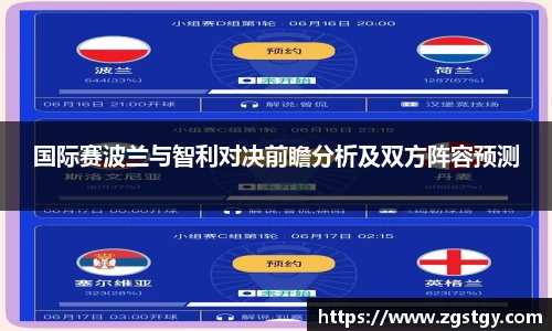 国际赛波兰与智利对决前瞻分析及双方阵容预测